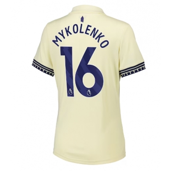 Everton Vitaliy Mykolenko #16 Maglia Gara Trasferta Repliche 2025-26 Donna Maniche Corte